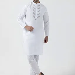 DEVOILER Men Ethnic Motifs Printed Regular Kurta with Pyjamas-13