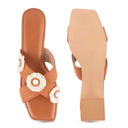Try Me Women Open Toe Block Heel Sandals image 5