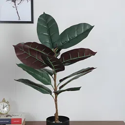 ARICK DECOR Red 1 Pieces Artificial Plant With Pot-image-4