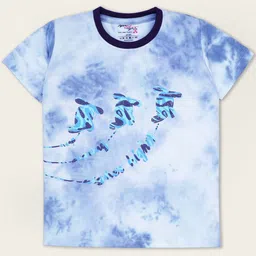 Nino Togs Boys Conversational Printed Round Neck Short Sleeves T-shirt-34