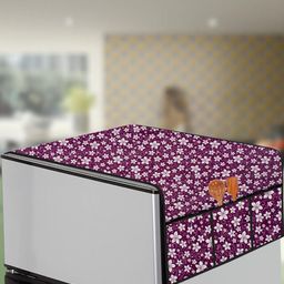 The Furnishing Tree Purple Plastic Refrigerator Cover-image-23