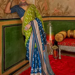 Anouk Pochampally Traditional Ethnic Printed Festive Wear Saree-picture-56