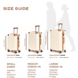 Assembly Iris Set Of 2 Textured Hard-Sided Trolley Bag image 2
