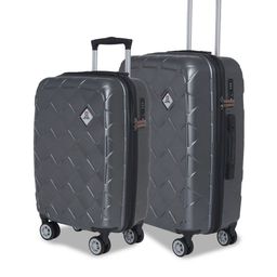SWISS MILITARY Set Of 2 Textured Hard-Sided Trolley Suitcase-image-9