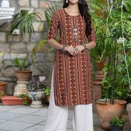 ethnic basket Cotton Embroidered Kurta-picture-45