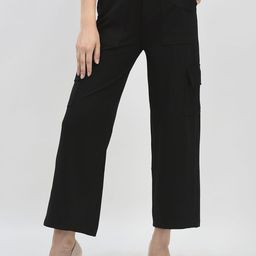 Chemistry Women Relaxed Loose Fit Easy Wash Trousers-picture-25