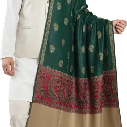 manra Wool Paisley Men Shawl-image-13