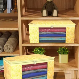 Kuber Industries Yellow Set of 4 Regular Drawer Organiser Organisers image 2