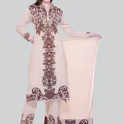MONTREX Floral Thread Work Kurta with Trouser & Dupatta-picture-52