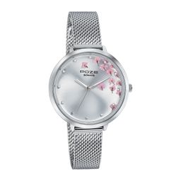 Sonata Women Poze Flower Dial & Bracelet Style Straps Analogue Quartz Watch SP80105SM01-32