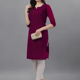 KALINI Women Ethnic Motifs Embroidered Chikankari Kurta-50