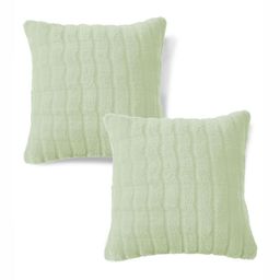 HOKIPO Green Set of 2 Woollen Square Cushion Covers-image-90