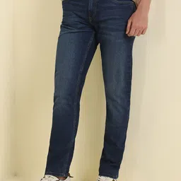 Allen Solly Men Whiskers and Chevrons Slim Fit Light Fade Jeans-image-33