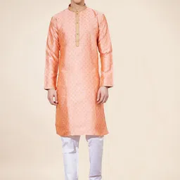 OUTLUK Men Printed Regular Kurta with Pyjamas-picture-16