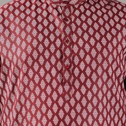 SOJANYA PLUS Men Bandhani Printed Regular Kurta with Churidar image 3