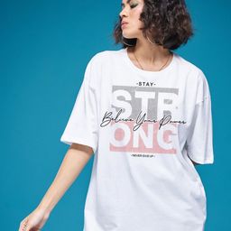SMARTEES Women Printed Raw Edge T-shirt-image-50