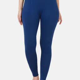 DIMPY GARMENTS Pure Cotton Slim Fit Mid Rise Ankle Length Leggings-image-13