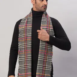 HANDICRAFT PALACE Men Checked Merino Wool Mufflers-image-39