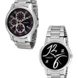 TARIDO Unisex Pack Of 2 Analogue Watch md-MAHADEV-BLUE DIAL&BLUE STRAP_104-image-7