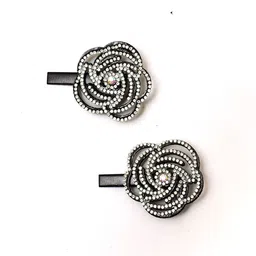 Daizy Girls Set Of 2 Embellished Rose Hairclip-58