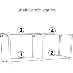 Decent Hut Metal Open Bookshelf image 3