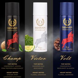 Denver Men Set Of 3 SRK Autograph Sporting Club Deodorants - 50ml Each image 3