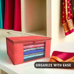Aura Red Set of 4 Regular Multi-Utility Organisers image 4