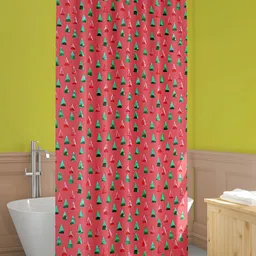 ArtzFolio Green & Pink Printed WaterProof Shower Curtain-image-75
