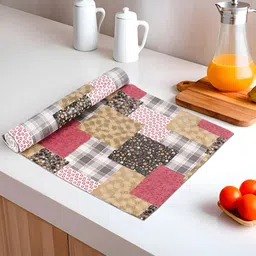 Myntra Elegant Homes Grey & Brown Printed Shelf Liner Organisers-34