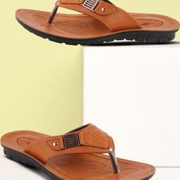 PU-PINE Men Tan Sandals-image-93