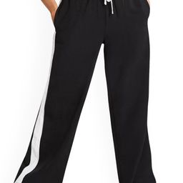 KPOP Women Striped Comfort Loose Fit Trousers-image-25