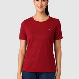 Lovable Sport Women Self Design Round Neck T-shirt-image-66
