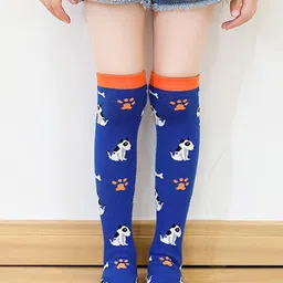 NESKA MODA Girls Printed Knee-Length Socks-image-81