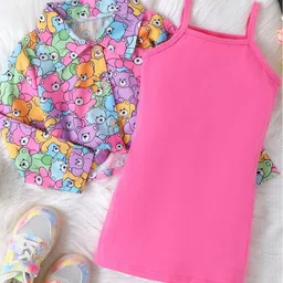 LULU & SKY Girls Printed Shirt with Skirt-picture-49