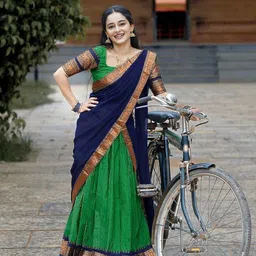 MANMOHITSAREE Zari Work Semi-Stitched Lehenga & Unstitched Blouse With Dupatta image 3