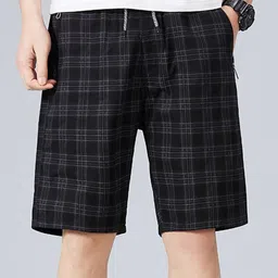 StyleCast x Revolte Men Cotton Checked Technology Shorts-image-78