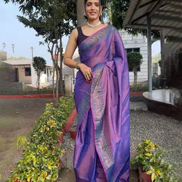 Anouk Zari Tissue Saree-picture-49