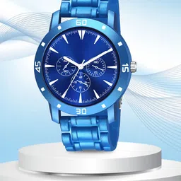 CSAMON Men Dial & Bracelet Style Straps Analogue Watch Aeviyo BLU M1 D 801BLU_SH-picture-16