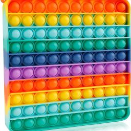 Big Size Push Pop Fidget Toy, Big Rainbow pop, Big Size Squeeze Toys for Kids and Adults Big pop (20X20 CM)-35