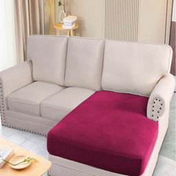HOKIPO MaroonJacquard Sofa Cover-image-91