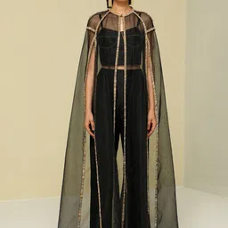 ZAITRA Women Cotton Longline Tailored Jacket with Patchwork-image-33