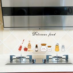 INDIAN ROYALS Transparent & Yellow Cartoon Vegetable Fruit Piggy Waterproof Wall Stickers-27