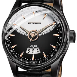 DOUBLERUN Men Dial & Leather Bracelet Style Straps Analogue Multi Function Watch H05N9018 image 3