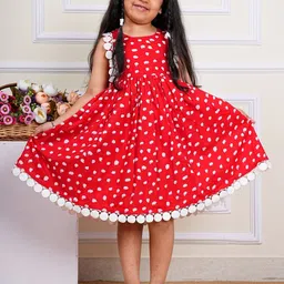 COTLAND FASHION Floral Print A-Line Dress-picture-30