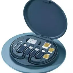 FRENYEAR USB Adapter Cable Storage Box With Multi-Type Charging Convertor&Eject Pin Earphone Cable Organizer-picture-19