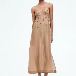 H&M Sheer Embellished Strappy Dress-image-24