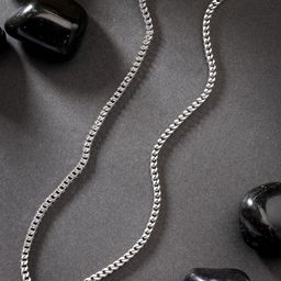 NVR Men Silver-Plated  Stainless Steel Chain-11