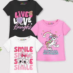 YK X Trampoline Girls 3 Printed Applique T-shirt-image-93