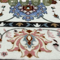 OBSESSIONS Blue Traditional Printed Anti-Skid Carpet-image-3