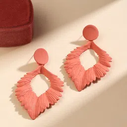 Priyaasi Contemporary Leaf Shaped Drop Earrings-image-90